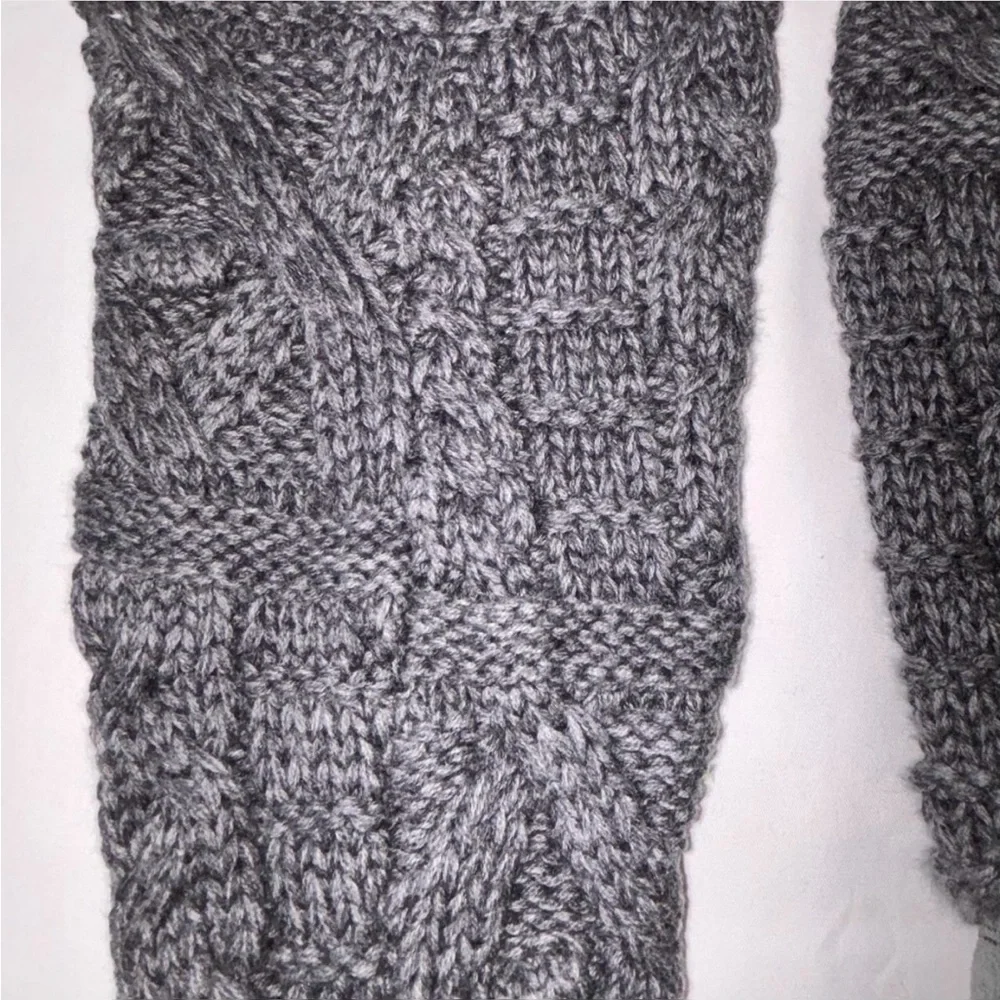 Ugg Gray Knit Knee-High Boots